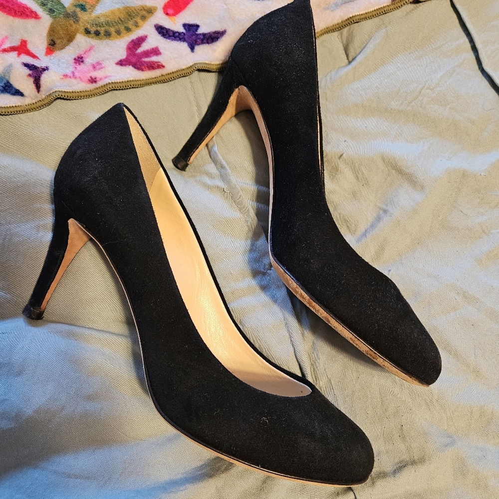 Giuseppe Zanotti Black Suede Pumps Size 37.5